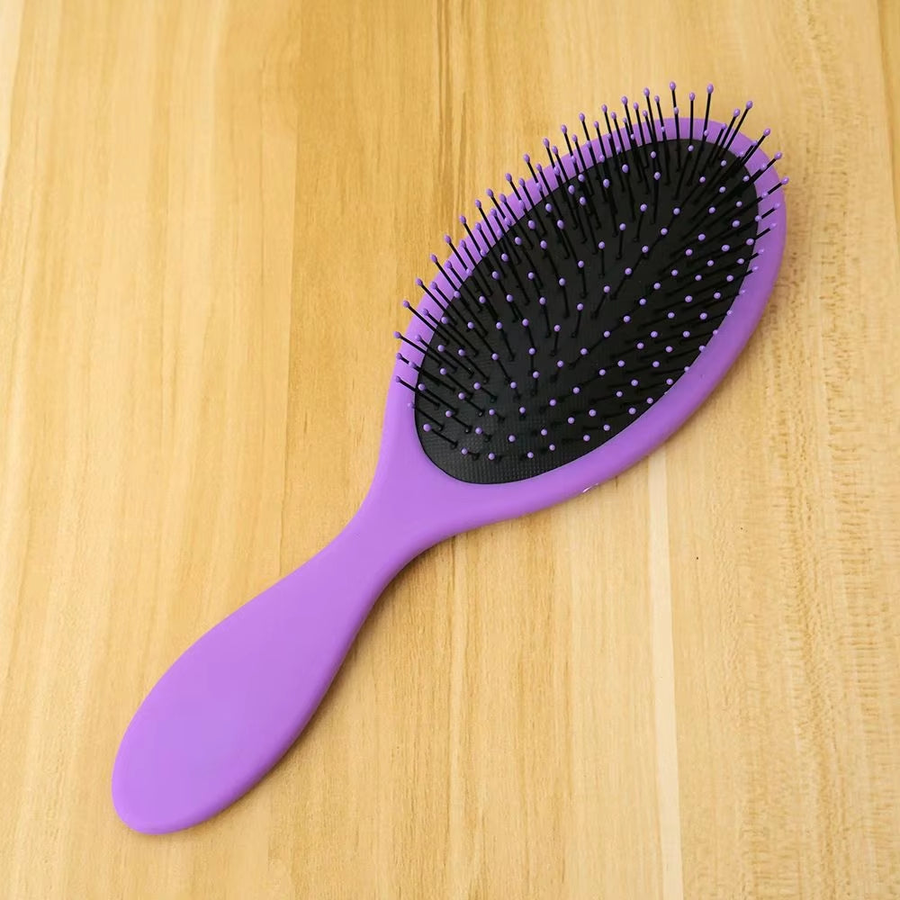 Salon New Detangling Kids Gentle Women Men Hair Brush Wet & Dry Bristles Handle Detangling Comb Hair Brush