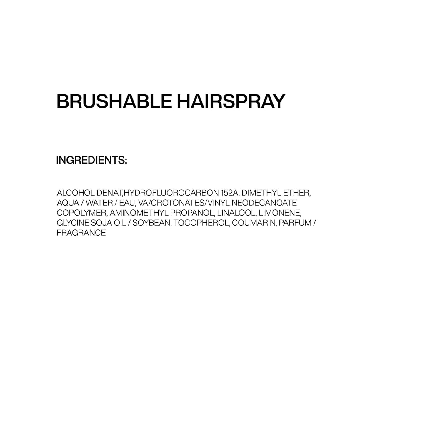 Brushable Hairspray 12 for All Hair Types - Protects against Frizz and Humidity with Flexible Medium Hold with Natural Finish