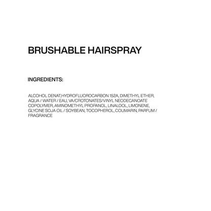 Brushable Hairspray 12 for All Hair Types - Protects against Frizz and Humidity with Flexible Medium Hold with Natural Finish