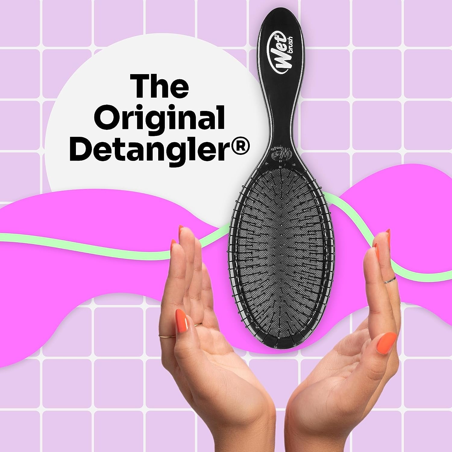 Original Detangler Hair Brush, Amazon Exclusive Aqua- Ultra-Soft Intelliflex Bristles-Detangling Hairbrush Glides through Tangles for All Hair Types (Wet Dry & Damaged Hair) - Women & Men