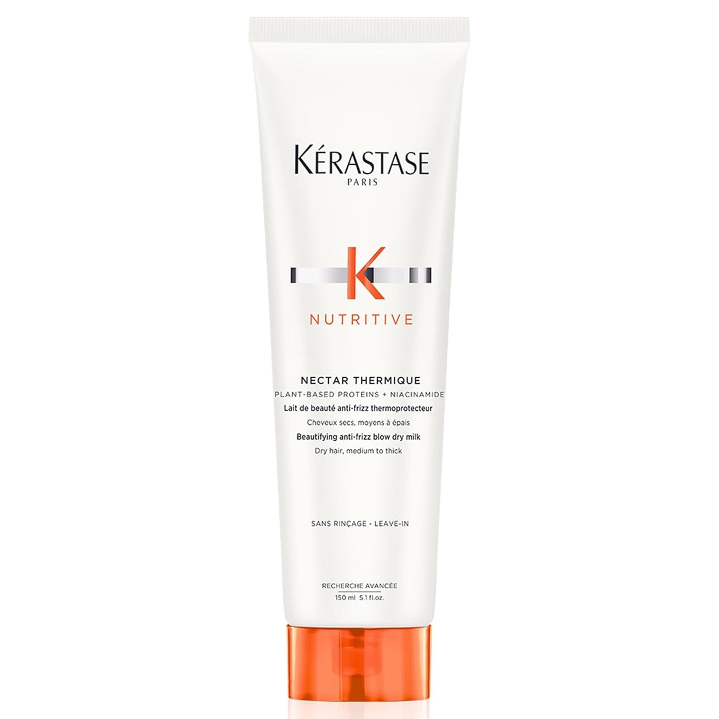 Nutritive Nectar Thermique Heat Protecting Leave-In Cream | Deeply Condition and Reduce Frizz | Instant Softness & Shine | with Plant-Based Proteins | for Medium to Thick Dry Hair