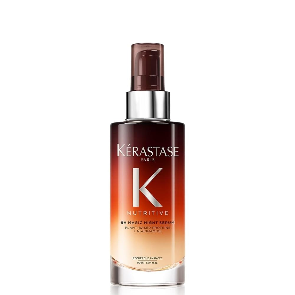 Kerastase Nutritive 8H Magic Night Hair Serum | Overnight Hydrating Treatment for Dry Hair | Intensely Nourishes, Detangles & Prevents Frizz | for All Hair Types | 3.04 Fl Oz