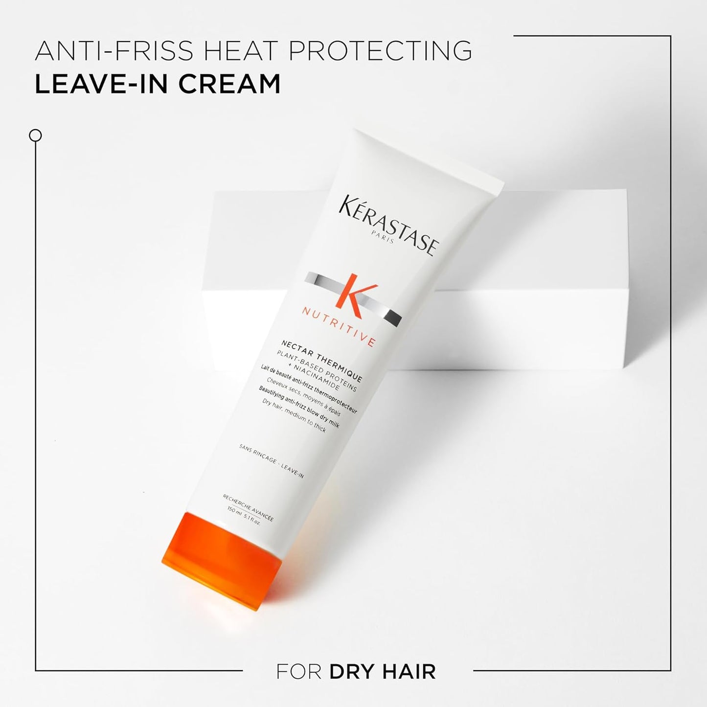 Nutritive Nectar Thermique Heat Protecting Leave-In Cream | Deeply Condition and Reduce Frizz | Instant Softness & Shine | with Plant-Based Proteins | for Medium to Thick Dry Hair