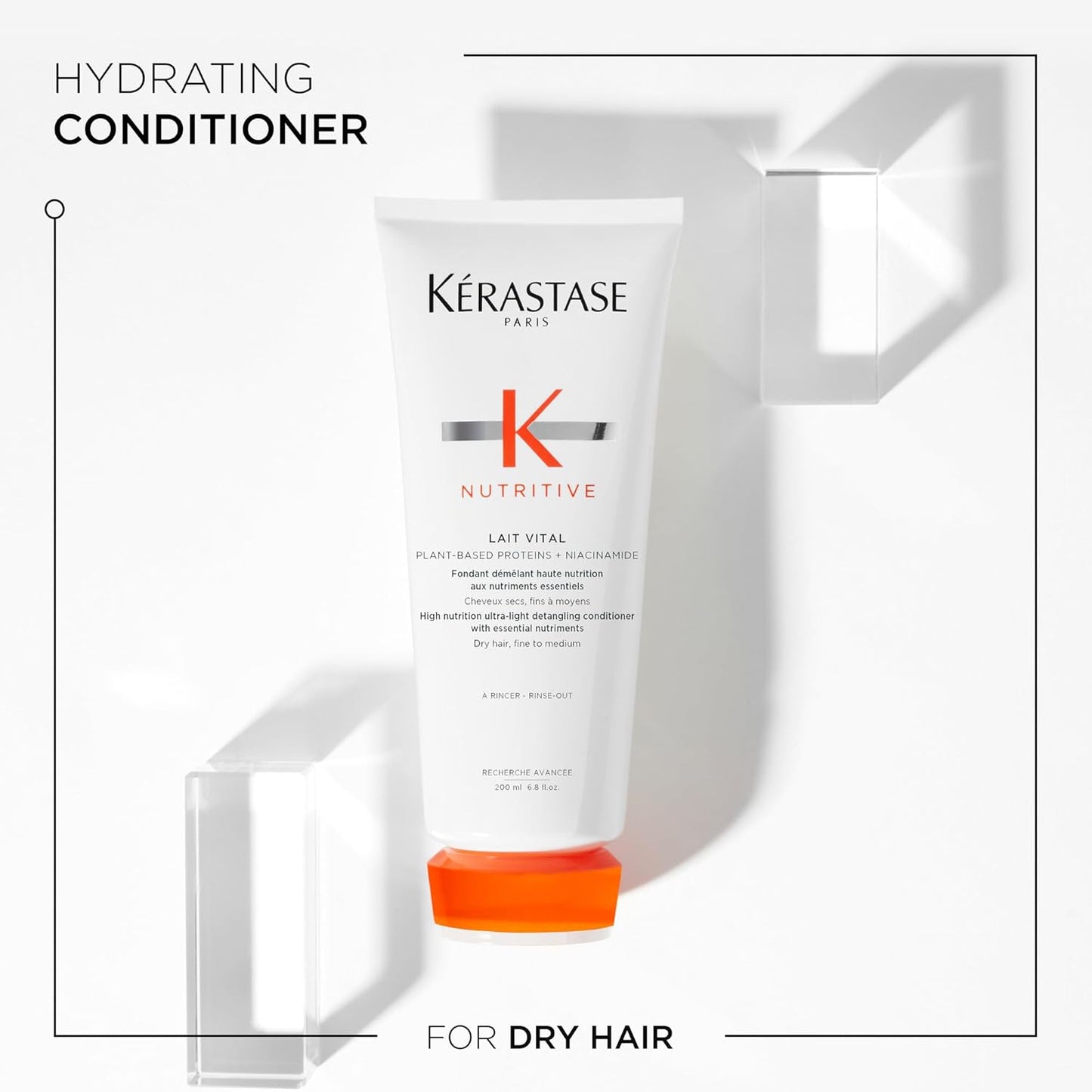 Kérastase Nutritive Hydrating Shampoo and Conditioner Set | Gently Cleanses & Replenishes Moisture for Soft, Shiny Hair | Smoothing and Softening | with Niacinamide