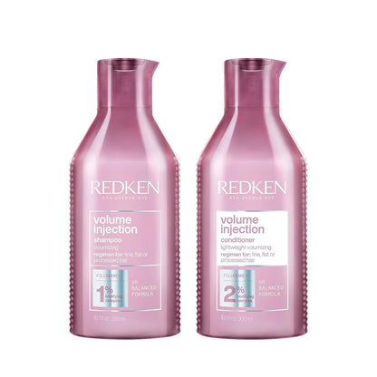 Volume Injection Shampoo & Conditioner Set | for Fine Hair | Adding Lift & Body | Paraben Free