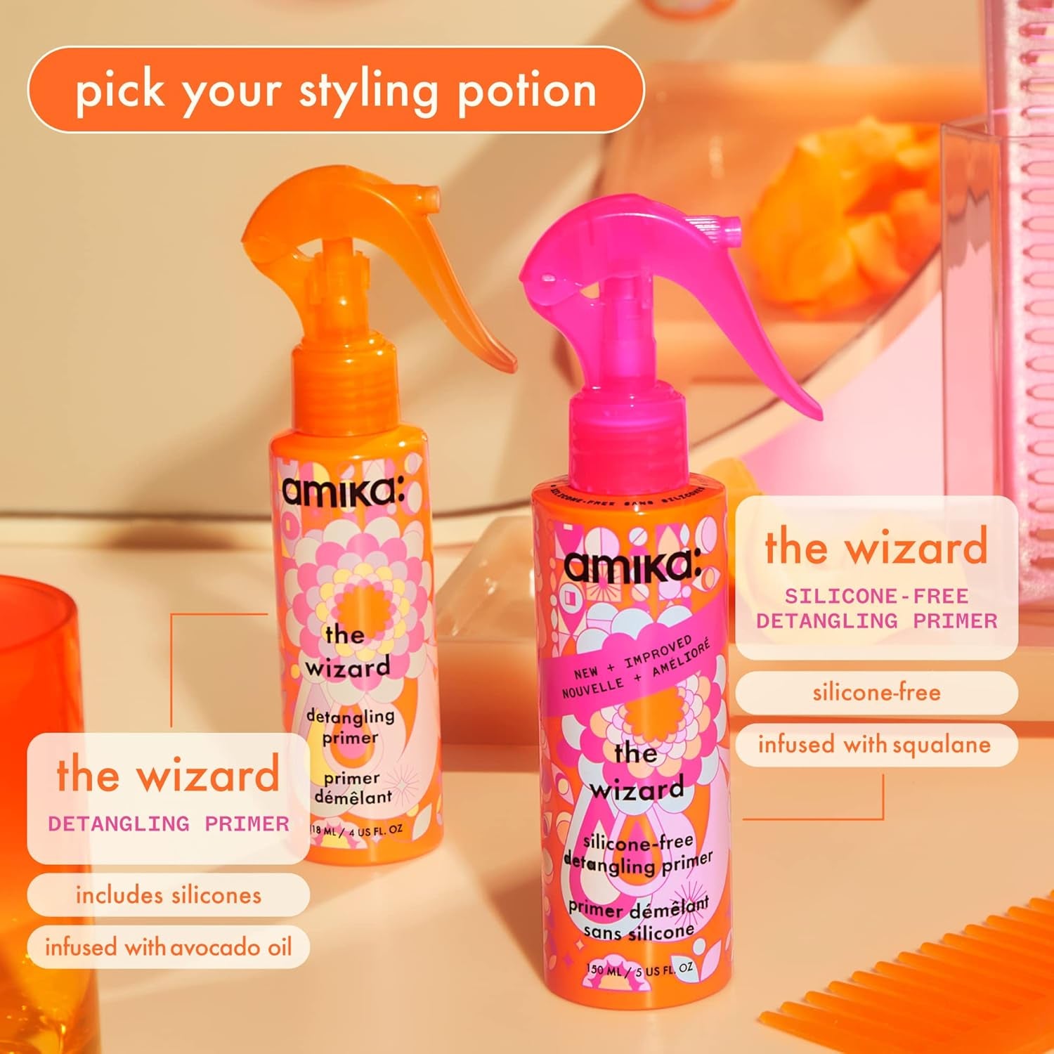 the Wizard Silicone-Free Detangling Primer