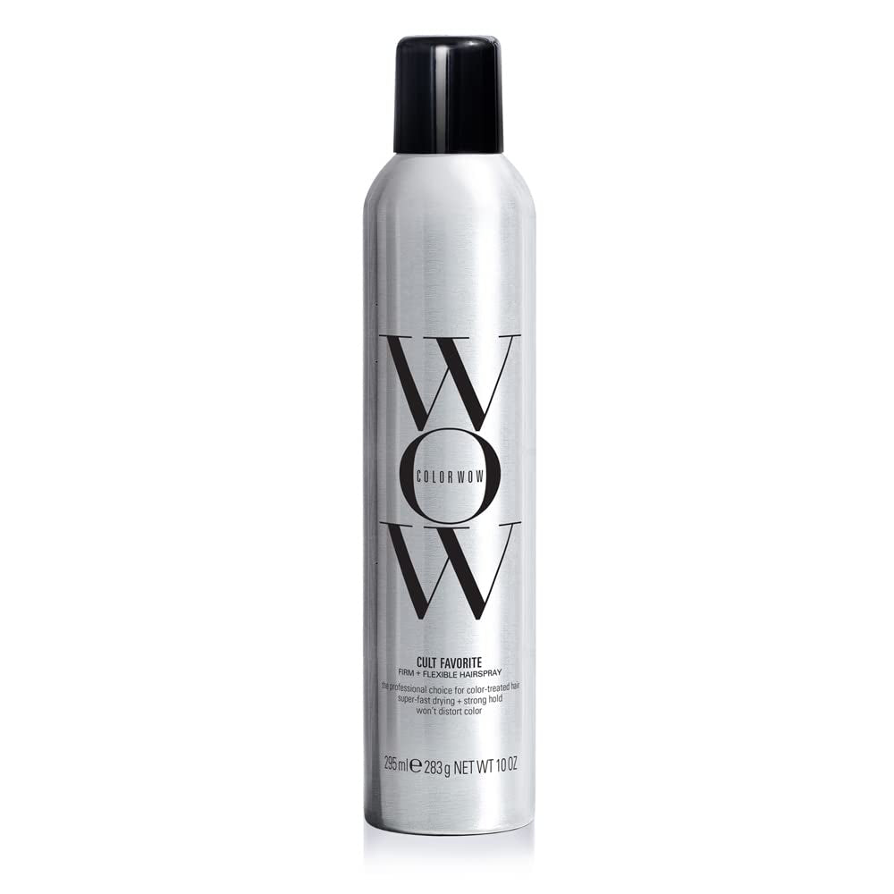 COLOR WOW Cult Favorite Firm + Flexible Hairspray – Lightweight Spray with All Day Hold | Humidity Resistance | Heat + UV Protection | Non Stiff, Non Sticky | Brushable | Non Yellowing